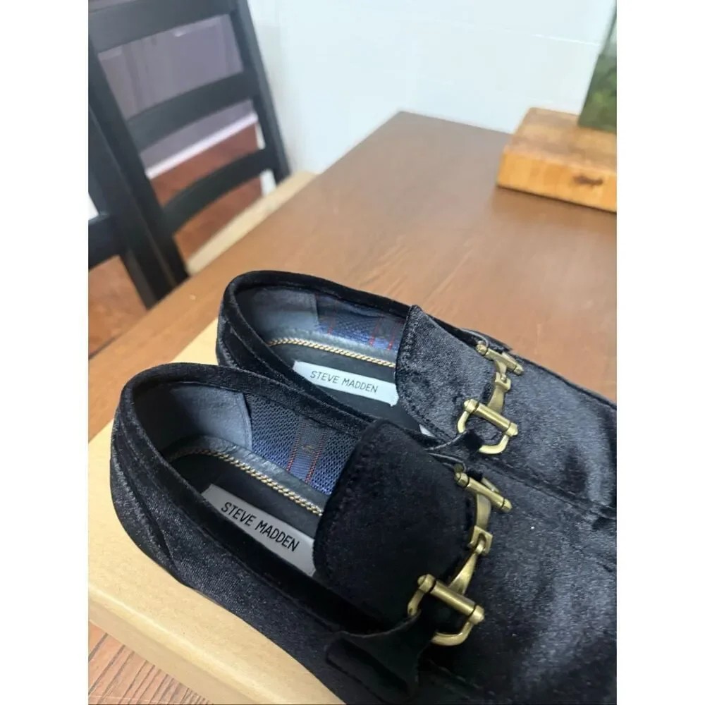 STEVE MADDEN DELRAYY BLACK “VELVET”